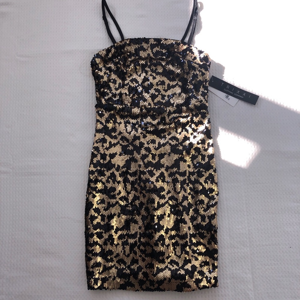 Brand New w tags, Cheetah print sequin dress!!